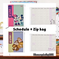 日本 Disney Mickey &amp; Minnie/ Chip &amp; Dalle 2022 Schedule book 手帳 + Zip Bag 預訂 鋼牙大鼻 米奇米妮