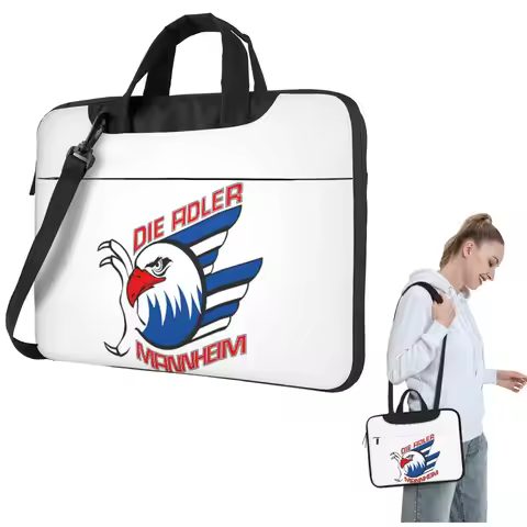 Adler Mannheim Hockey Crossbody Laptop Bag Case Computer Bag 13 14 15.6 Inch Notebook Pouch for Macb