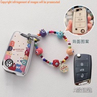 Volkswagen VW Key Cover Suitable for Sagitar Polo Lavida Lavida Tiguan Golf Key Ring Keychain Key Sh