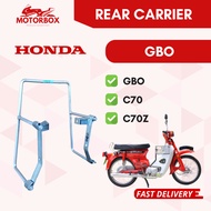 HONDA GBO C70 REAR CARRIER - C70Z FIRST MODEL LAMA HEAVY DUTY MONORACK CARGO CARIER REAR BESI BELAKA
