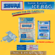 1Bundle SHURE ICE BAG (20 packs/ 2000pcs) Plastic Yelo /  Ice Water /  Ice Tubig [Wholesale]