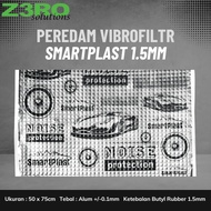 Car Soundproofing - ZERO Smartplast 15mm Soundproofing - Vibrofltr Alu-Butyl Rubber - Size 50 x 75cm