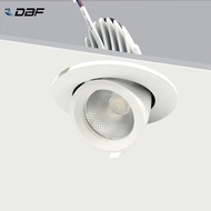 【✆New✆】 li62292595258181 [dbf]360 Degree Rotatable Angle Led Recessed Trunk Downlight 7w 12w 15w 20w Clothing Store Background Ceiling Spot Lightings