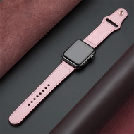 ห่วงหนังแท้สำหรับสายคาดApple Watch 42มม.44มม.41mm 45mm for for apple watch 8 7 Band apple watch Ultr