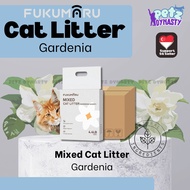 FUKUMARU Tofu Cat Litter Bentonite – Gardenia Scent High Absorption Low Dust Extra Clumping - Carton