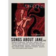 Poster Cover Album Songs About Jane by Maroon 5 for Room/Barber Gym