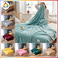 Blanket Flannel Velvet Plush Throw aircon Blanket Sofa Office/Bedding Soft Queen/King/Super Size