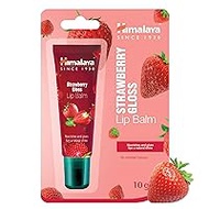 Himalaya Lip Balm Strawberry Gloss Tube Glossy Shine for Delicate Strawberry Tint 10 g