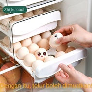 ❤COD❤ ❤COD❤ Ziku Egg Fresh-Keeping Box Household Tray Large Size Refrigerator Storage Kitchen Handy