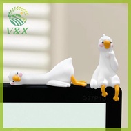 [V&X] Resin Cartoon Animal Decor For Desk Car Dashboard TV Monitor Gift Idea Cute 3D Duck Figurine R