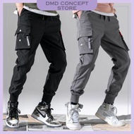 Fashion Joggers Sports Pants Casual Angle Length Cargo Pants Seluar Kargo Panjang Lelaki C28 C58