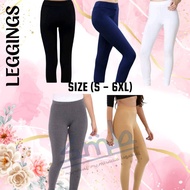(PMN) Legging Cotton Stretchable / Tight Perempuan Yoga Pants Seluar Fit Seluar Leggings Wanita / SE