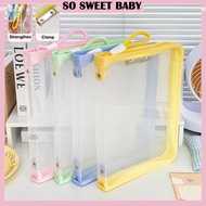 File Storage Bag with Handle Large Opening Document Book Stationery Zipper Bag Organizer A4 File Bag