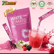 7Lume White Tomato powder drink mix with fruit ingredients. Halal certified original flavor 100% nat