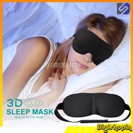 MATA HITAM Aisleep Soft 3D Sleeping Googles Sleeping Glasses Black 3D Sleep Mask Natural Sleeping Ey