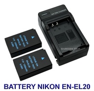 EN-EL20 \ ENEL20 แบตเตอรี่ \ แท่นชาร์จ \ แบตเตอรี่พร้อมแท่นชาร์จสำหรับกล้องนิคอน Battery \ Charger \