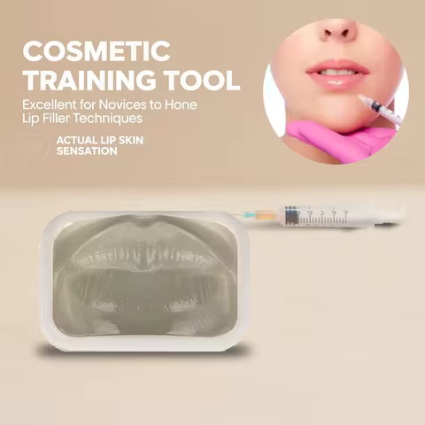 Transparent Lip Injection Practice Model For Aesthetic Tattoo HA Lip Filler Training Courses Practic