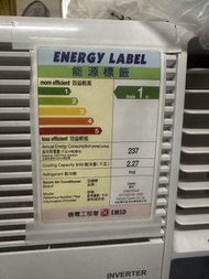 開利¾匹變頻窗口機