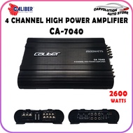 ♫ Caliber 4 Channel High Power Amplifier CA-7240 4-Channel Car Power Amp Amplifier 2600Watts Suitable For Car