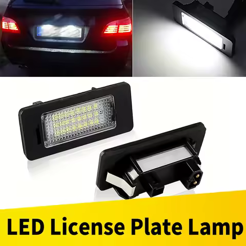 2X LED Number License Plate Light Lamp For BMW E90 E91 E92 E60 E61 E60 E70 E71 E72 E39 E82 1/3/5/X-s