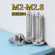 Phillips Pan Head Self Tapping Screw /Screw Plastic Wood| SUS 304 Stainless Steel  | Skru Besi M2/M2