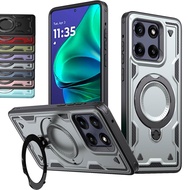 Kickstand Magnetic Rotate Ring Holder Shockproof Phone Case for Motorola Moto G 5G 2025 2024,G Play 