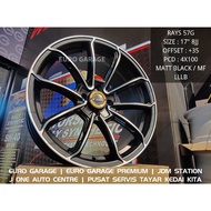 NEW RIM 17 4X100 RAYS 57G myvi alza jazz city vios yaris almera swift mazda 2 flx vvt blm