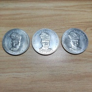 3 pcs Old coin Duit Lama Syiling 20 Tahun Merdeka Malaysia 1957-1977 R 1 Tuanku Abdul Rahman