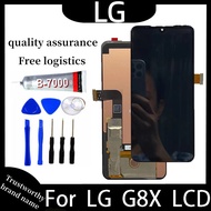 Tested AMOLED LCD Screen For LG G8X V50S ThinQ LCD Display With Frame Touch Screen Digitizer For LG 