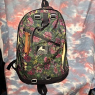 95% new 美國製 Gregory Daypack 26L Garden Tapestry 紅花 綠花 尼龍拉鏈背囊 書包 背包