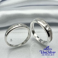 Unisilver 925 Sterling Silver Wedding Band Ring (CRS01)