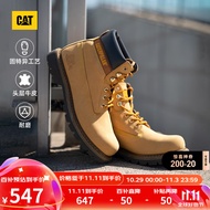 CAT卡特经典大黄靴马丁靴男鞋士城市轻户外加固防滑工装靴P725756 亮黄 41
