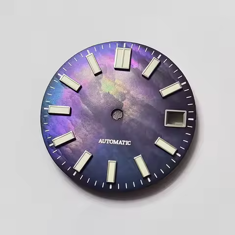 NH35 Dial Fritillary Starry Sky BLUE 28.5MM Diving 300M FOR NH36NH38 Automatic Movement BGW9 C3 Lume