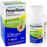 PreserVision AREDS 2 Eye Vitamin &amp; Mineral Supplement, Contains Lutein, Vitamin C, Zeaxanthin, Zinc &amp; Vitamin E, 90 Soft