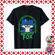 Fuggler Suspicious Fox Blue T-shirt. 

Summary: Fuggler Suspicious Fox T-shirt in blue.