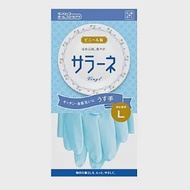 CS22 日本PVC家務清潔手套(2入組)-2入 L 藍色