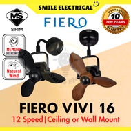 (Sirim)Fiero VIVI 16 Corner Fan 12 Speed Remote Control Ceiling Fan Wall Fan Ceiling Wall Mount风扇