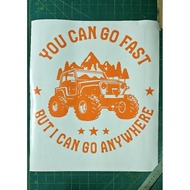 STICKER 4X4 STICKER CUTTING JEEP KERETA MOTO LORI CERMIN