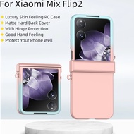 For Xiaomi Mix Flip2 MixFlip Mix Flip2 Case Luxury Skin Feeling Gradient PC Hinge Protection Hard Fl
