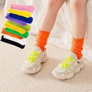 1 Pair Children's Solid Color Mid-Calf Socks, Straight Leg Socks, Fashion Versatile Candy Colors Cre
