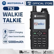 HT Motorola Zello Walkie Talkie T92 4G 5000mAh Battery 5000KM Long Range IP54 Waterproof intercom fo