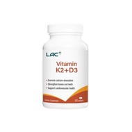 [LAC] Vitamins K2 120mcg +D3 100IU (60 softgels) FOR BONE AND MOOD HEALTH