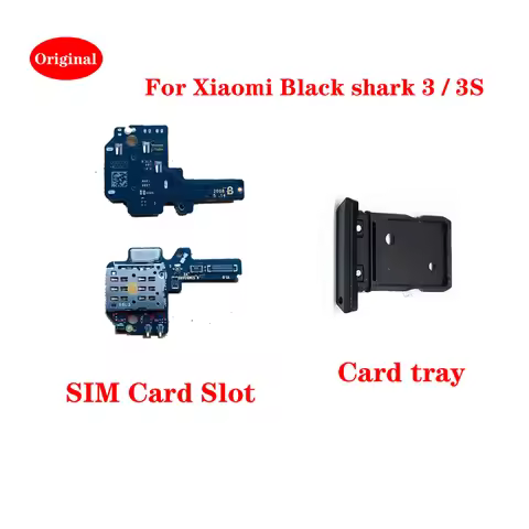 Original For Xiaomi Black Shark 3 BlackShark 3S SIM Reader Card Slot Tray Board Connector Flex Cable