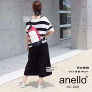 日本 Anello 紅白色 單帶 斜咩 高級牛津布 小背囊