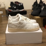 White Silk Gasket X NK Air Force 1 Premium AF1 AO9286-100 Crib