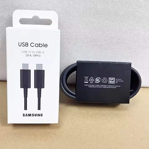 SAMSUNG S26 Plus S25 Ultra 60W 45W PD USB C Cable 1/1.8M 5A For Galaxy Note 10 A54 Fold 7 6 A36 Fast