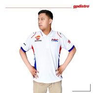 Polo Shirt/Kaos Kerah Motogp Repsol HRC White