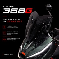 WINDSHIELD ZONTES 368G SHORT BLACK SMOKE Front Windshield VISOR Zontes 368G Racing Touring Style Cov