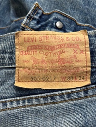 Levi’s 牛仔褲 LVC Levis 505 0217 Made in Turkey W 30 L 34 (褲長約96cm，褲腳有改短) LEVIS VINTAGE CLOTHING