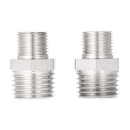 Professional 2pcs Airbrush Air Hose Adaptor G1/8 BSP Male & G1/4 BSP Male Air Brush Connector for Mi